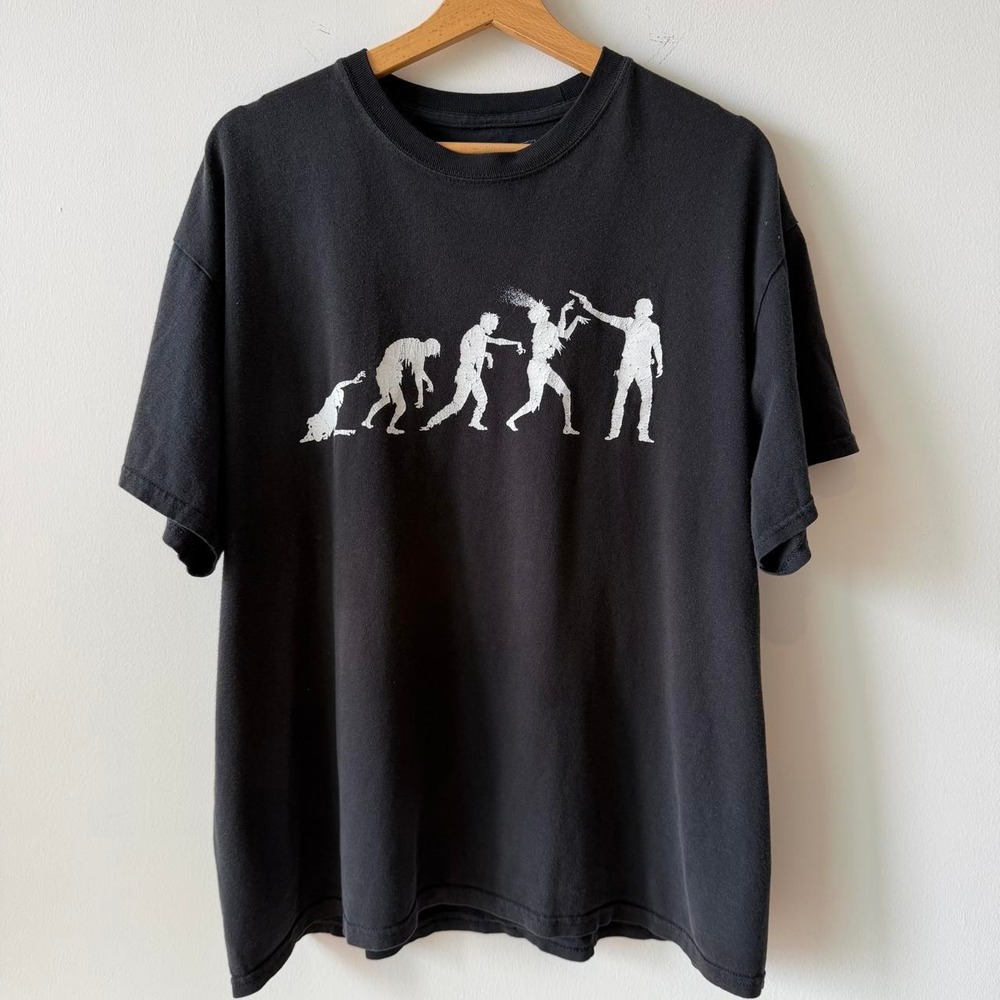 Vintage Black Evolution Graphic Tee